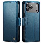 Θήκη iPhone 17 Pro - CASEME 023 - Flip Πορτοφόλι από Συνθετικό Δέρμα (PU) - Μπλε - RFID/Wallet/Stand