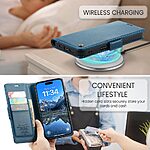 Θήκη iPhone 17 Pro - CASEME 023 - Flip Πορτοφόλι από Συνθετικό Δέρμα (PU) - Μπλε - RFID/Wallet/Stand - Εικόνα 10