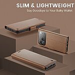 Θήκη iPhone 17 Pro - CASEME 023 - Flip Πορτοφόλι από Συνθετικό Δέρμα (PU) - Καφέ - RFID/Wallet/Stand - Εικόνα 3