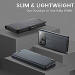 Θήκη iPhone 17 Pro - CASEME 023 - Flip Πορτοφόλι από Συνθετικό Δέρμα (PU) με TPU - Μαύρο - RFID/Wallet/Stand - Εικόνα 3