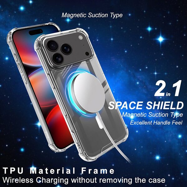 Θήκη iPhone 17 Pro Max - IMAK - Σκληρή Θήκη PC+TPU - Διάφανο - MagSafe - Εικόνα 3