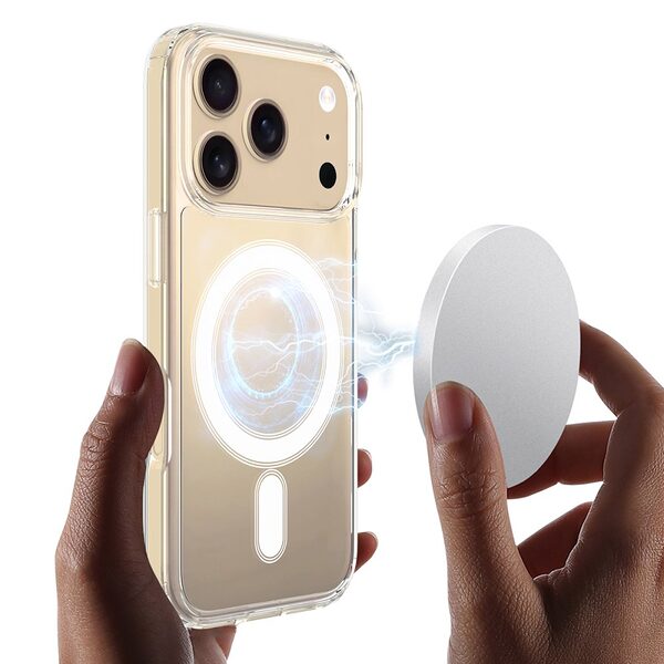 Θήκη iPhone 17 Pro Max - OEM - Σκληρή Θήκη PC+TPU - Διάφανο - MagSafe - Εικόνα 5