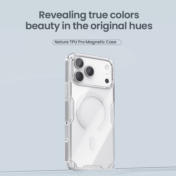 Θήκη iPhone 17 Pro Max - NILLKIN Nature Pro Series - Σκληρή Θήκη PC+TPU - Γκρι - MagSafe - Εικόνα 8