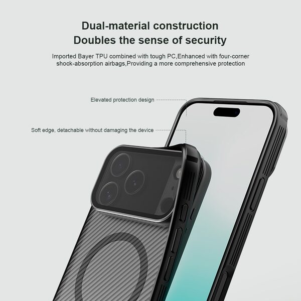 Θήκη iPhone 17 Pro Max - NILLKIN CamShield Prop Magnetic Series - Σκληρή Θήκη PC+TPU - Ημιδιάφανο - MagSafe - Εικόνα 6