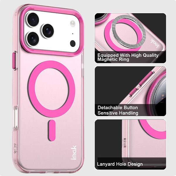 Θήκη iPhone 17 Pro Max - IMAK - Σκληρή Θήκη PC+TPU - Κόκκινο - MagSafe - Εικόνα 4