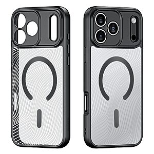 Θήκη iPhone 17 Pro Max - DUX DUCIS Aimo Series - Σκληρή Θήκη PC+TPU - Μαύρο - MagSafe - Εικόνα 2