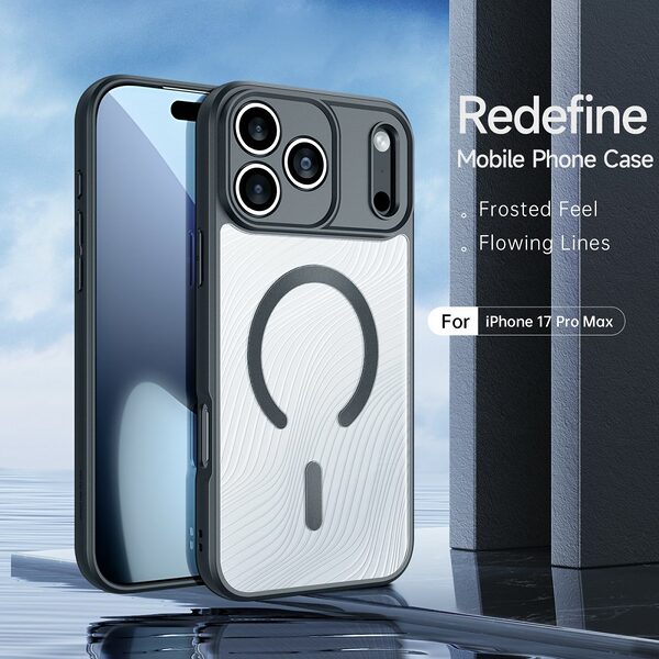 Θήκη iPhone 17 Pro Max - DUX DUCIS Aimo Series - Σκληρή Θήκη PC+TPU - Μαύρο - MagSafe - Εικόνα 3