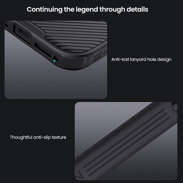 Θήκη iPhone 17 Pro Max - NILLKIN Camshield Pro - Σκληρή Θήκη PC+TPU - Μαύρο - MagSafe - Εικόνα 7