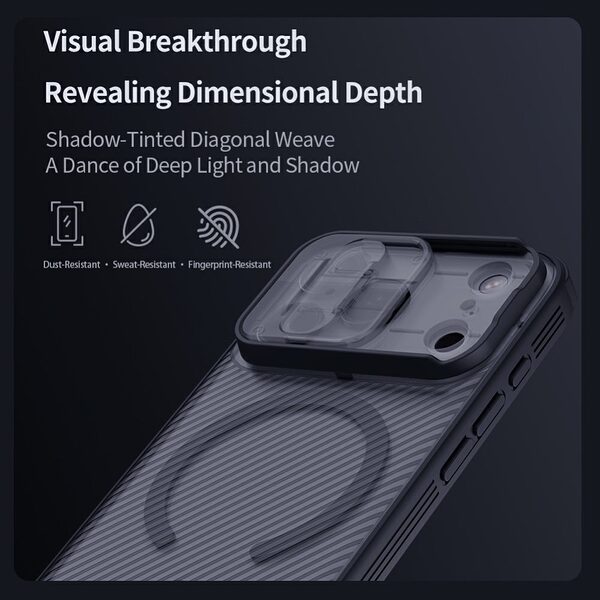 Θήκη iPhone 17 Pro Max - NILLKIN Camshield Pro Magnetic Series - Σκληρή Θήκη PC+TPU - Μαύρο - MagSafe - Εικόνα 10