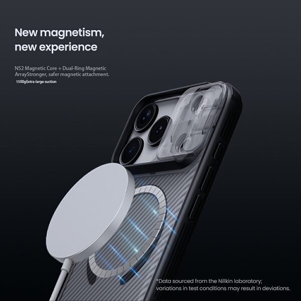 Θήκη iPhone 17 Pro Max - NILLKIN Camshield Pro Magnetic Series - Σκληρή Θήκη PC+TPU - Μαύρο - MagSafe - Εικόνα 5