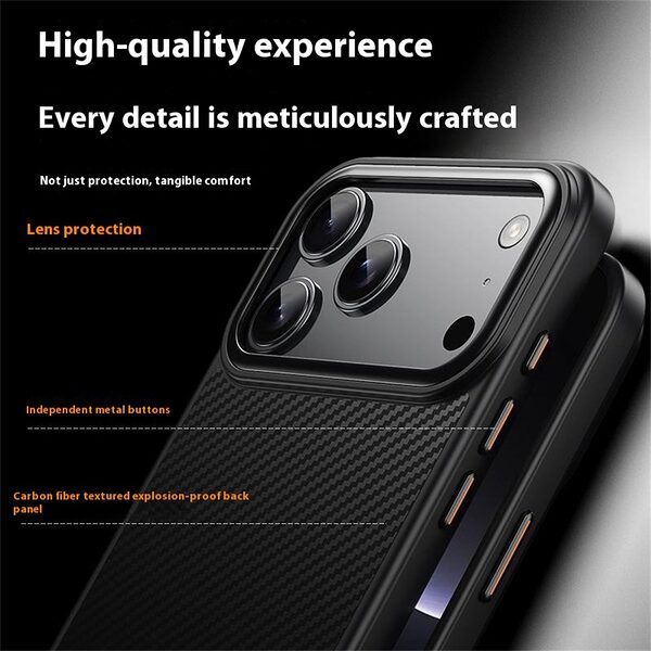 Θήκη iPhone 17 Pro Max - OEM - Σκληρή Θήκη PC+TPU - Μαύρο - MagSafe - Εικόνα 9