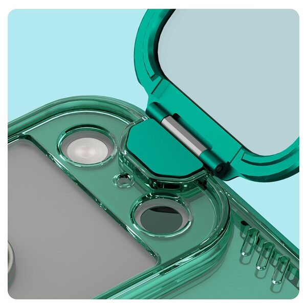 Θήκη iPhone 17 Pro Max - NILLKIN Iceblade CamProp - Σκληρή Θήκη PC+TPU - Πράσινο - Stand - Εικόνα 6