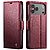 Θήκη iPhone 17 Pro Max - CASEME 023 - Flip Πορτοφόλι από Συνθετικό Δέρμα (PU) - Κόκκινο - RFID/Wallet/Stand