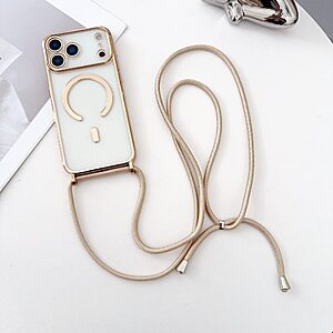 Θήκη iPhone 17 Pro Max - OEM - Πλάτη TPU - χρυσό - MagSafe