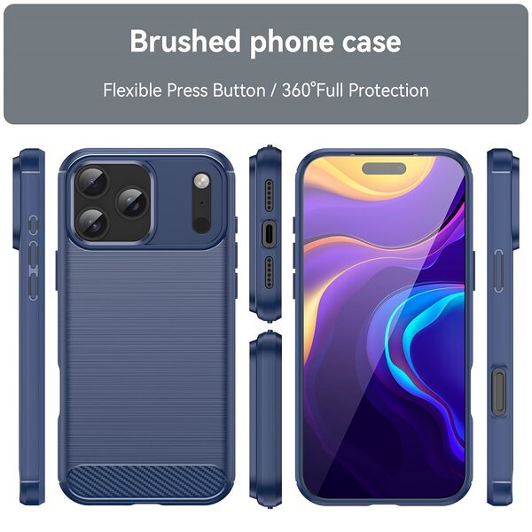 Θήκη iPhone 17 Pro Max - OEM - Πλάτη TPU - Μπλε - Εικόνα 3