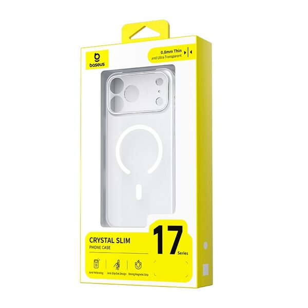 Θήκη iPhone 17 Pro - BASEUS Crystal Series - Σκληρή Θήκη PC - Διάφανο - MagSafe - Εικόνα 10