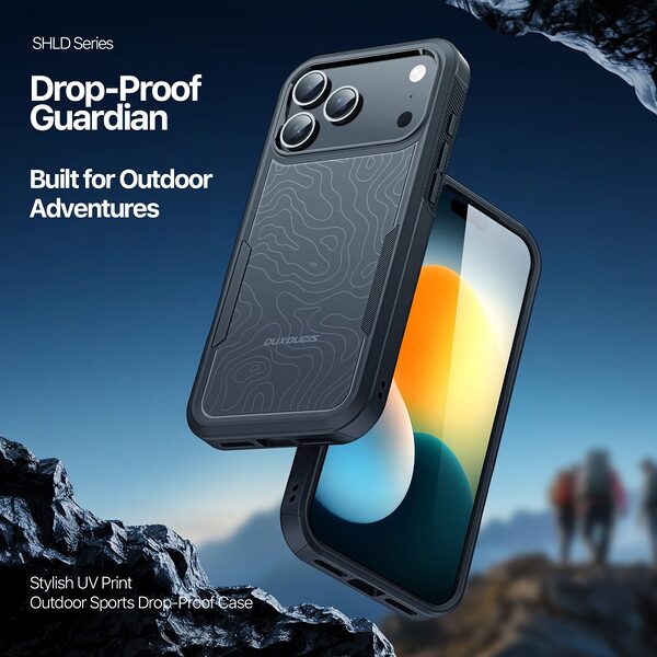 Θήκη iPhone 17 Pro - DUX DUCIS SHLD Series - Σκληρή Θήκη PC+TPU - Contour Pattern - MagSafe - Εικόνα 6