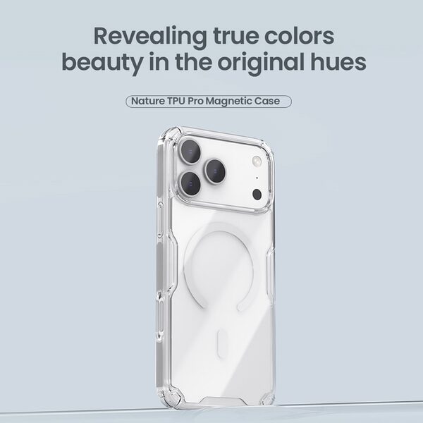 Θήκη iPhone 17 Pro - NILLKIN Nature Pro Series - Σκληρή Θήκη PC+TPU - Γκρι - MagSafe - Εικόνα 9