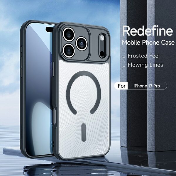 Θήκη iPhone 17 Pro - DUX DUCIS Aimo Series - Σκληρή Θήκη PC+TPU - Μαύρο - MagSafe - Εικόνα 3