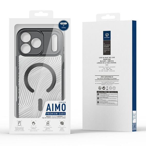 Θήκη iPhone 17 Pro - DUX DUCIS Aimo Series - Σκληρή Θήκη PC+TPU - Μαύρο - MagSafe - Εικόνα 9