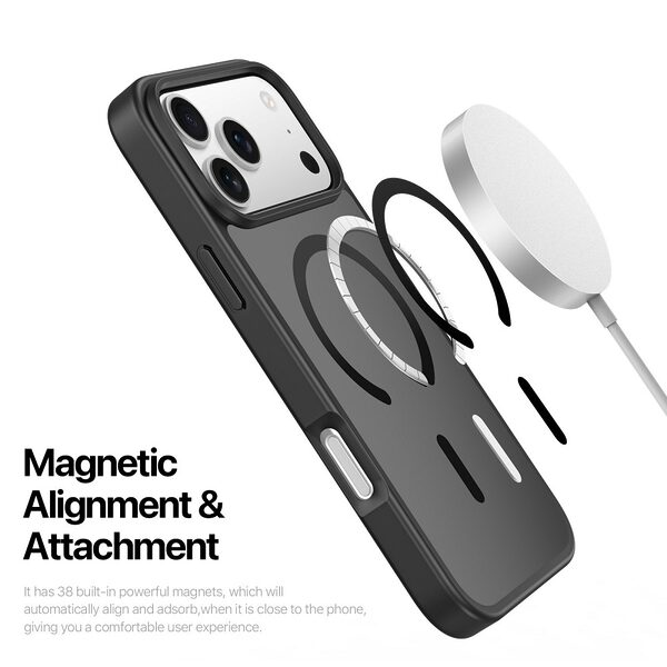 Θήκη iPhone 17 Pro - DUX DUCIS Yind Series - Σκληρή Θήκη PC+TPU - Μαύρο - MagSafe - Εικόνα 5