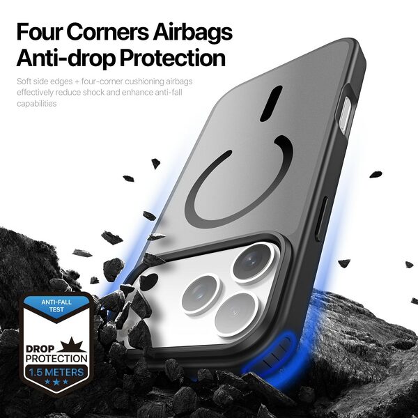 Θήκη iPhone 17 Pro - DUX DUCIS Yind Series - Σκληρή Θήκη PC+TPU - Μαύρο - MagSafe - Εικόνα 7