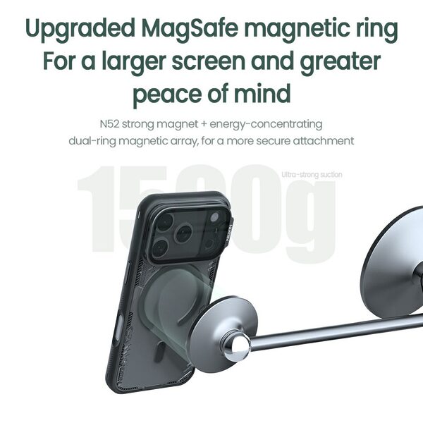 Θήκη iPhone 17 Pro - NILLKIN Iceblade CamProp - Σκληρή Θήκη PC+TPU - Μαύρο - MagSafe/Stand - Εικόνα 8