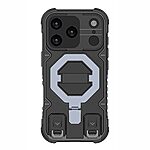 Θήκη iPhone 17 Pro - OEM - Σκληρή Θήκη PC+TPU - Μαύρο - MagSafe/Stand/Λουράκι - Εικόνα 2