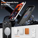 Θήκη iPhone 17 Pro - OEM - Σκληρή Θήκη PC+TPU - Μαύρο - MagSafe/Stand - Εικόνα 2
