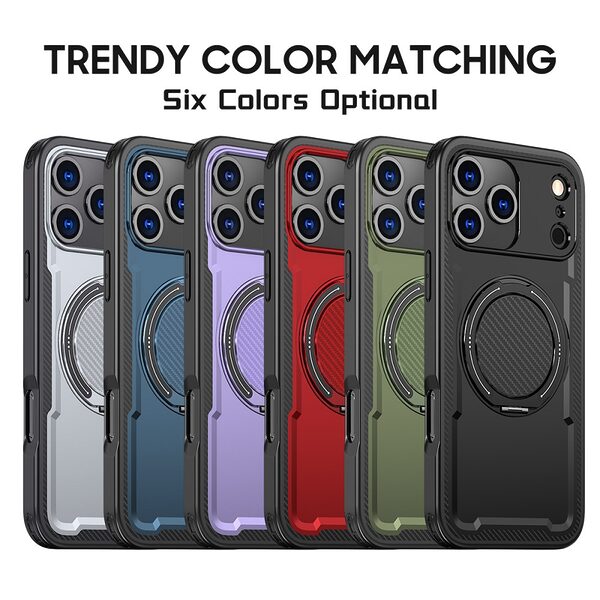Θήκη iPhone 17 Pro - OEM - Σκληρή Θήκη PC+TPU - Μαύρο - MagSafe/Stand - Εικόνα 7