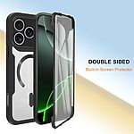 Θήκη iPhone 17 Pro - OEM - Σκληρή Θήκη PC+TPU - Μαύρο - MagSafe - Εικόνα 3