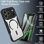 Θήκη iPhone 17 Pro - OEM - Σκληρή Θήκη PC+TPU - Μαύρο - MagSafe - Εικόνα 8