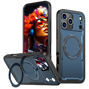 Θήκη iPhone 17 Pro - OEM - Σκληρή Θήκη PC+TPU - Μπλε - MagSafe/Stand