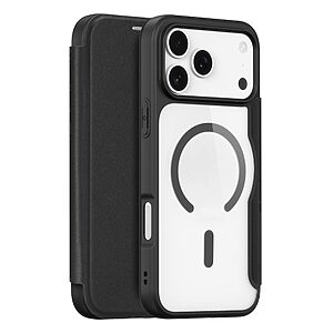 Θήκη iPhone 17 Pro - DUX DUCIS Skin X Pro Series - Flip Θήκη από Συνθετικό Δέρμα (PU) - Μαύρο - MagSafe/RFID