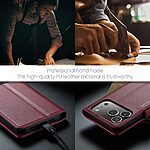 Θήκη iPhone 17 Pro - CASEME 023 - Flip Πορτοφόλι από Συνθετικό Δέρμα (PU) - Κόκκινο - RFID/Wallet/Stand - Εικόνα 4