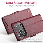 Θήκη iPhone 17 Pro - CASEME 023 - Flip Πορτοφόλι από Συνθετικό Δέρμα (PU) - Κόκκινο - RFID/Wallet/Stand - Εικόνα 8