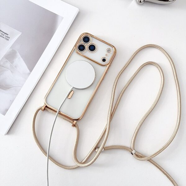 Θήκη iPhone 17 Pro - OEM - Πλάτη TPU - Ασημί - MagSafe - Εικόνα 2