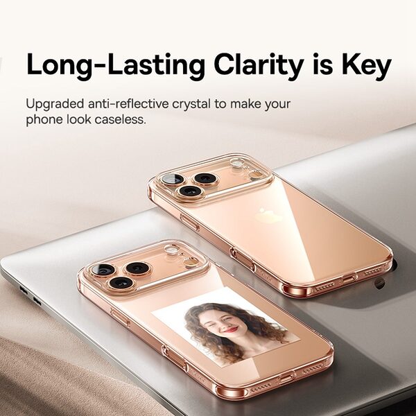 Θήκη iPhone 17 Pro - BASEUS Simple Series - Πλάτη TPU - Διάφανο - Εικόνα 5