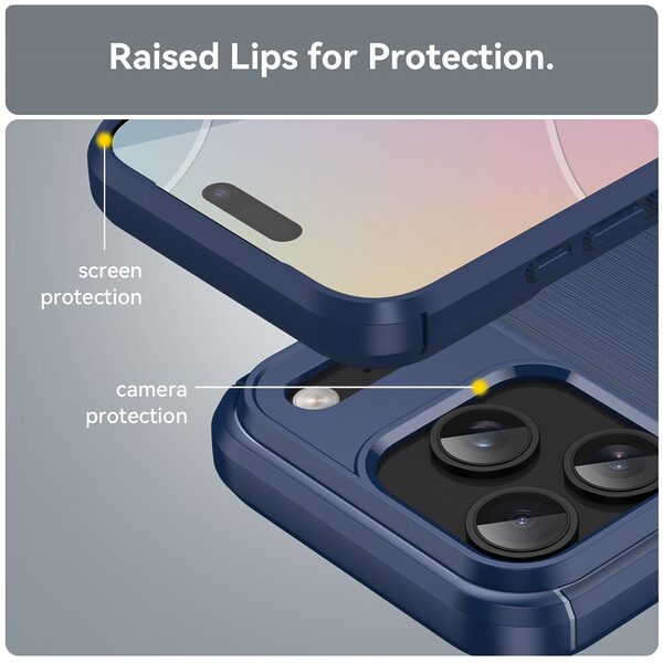Θήκη iPhone 17 Pro - OEM - Πλάτη TPU - Μπλε - Εικόνα 7