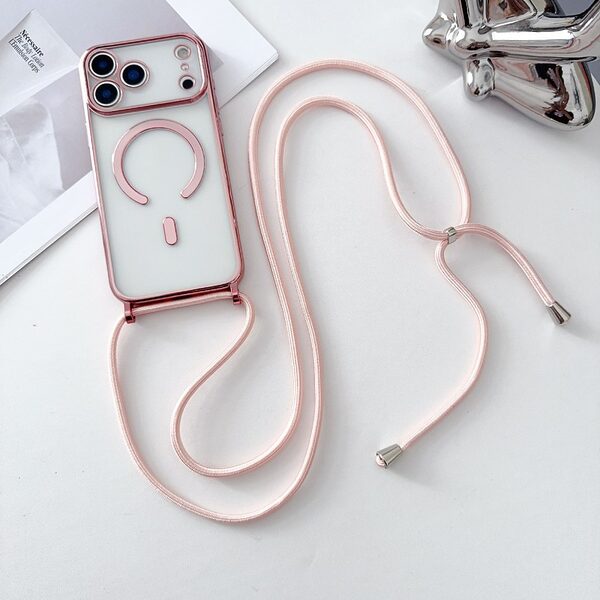 Θήκη iPhone 17 Pro - OEM - Πλάτη TPU - ροζ χρυσό - MagSafe