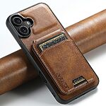 Θήκη iPhone 17 - SUTENI H02 - Πλάτη από Συνθετικό Δέρμα (PU) με TPU - Καφέ - Wallet/Stand - Εικόνα 5