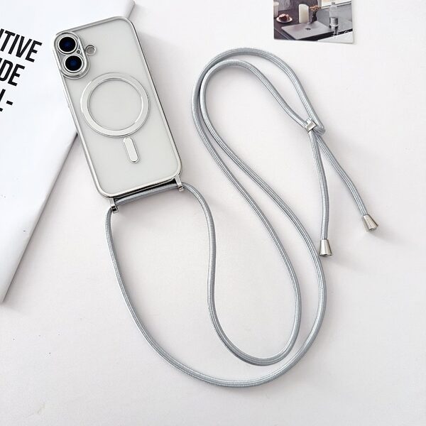 Θήκη iPhone 17 - OEM - Πλάτη TPU - Ασημί - MagSafe