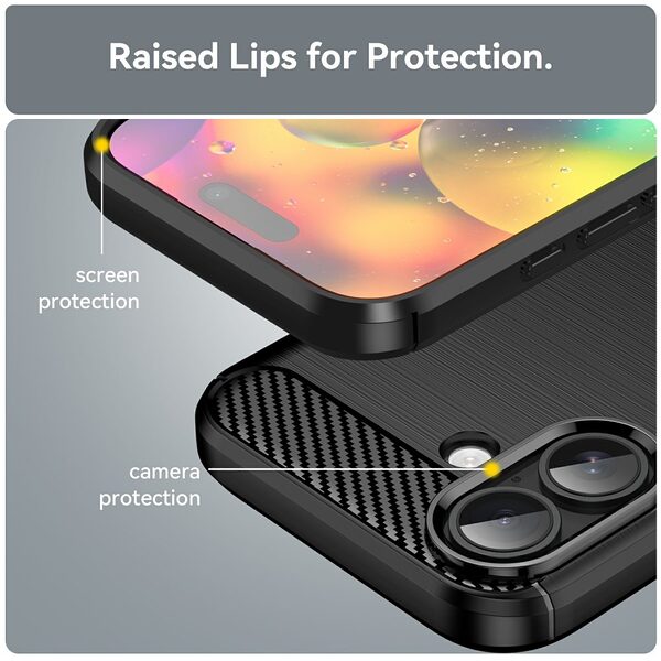 Θήκη iPhone 17 - OEM - Πλάτη TPU - Μαύρο - Εικόνα 6