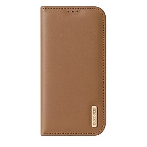 Θήκη iPhone Air - DUX DUCIS Hivo Series - Flip Πορτοφόλι από Αυθεντικό Δέρμα - Καφέ - RFID/Wallet/Stand - Εικόνα 2