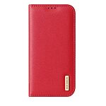 Θήκη iPhone Air - DUX DUCIS Hivo Series - Flip Πορτοφόλι από Αυθεντικό Δέρμα - Κόκκινο - RFID/Wallet/Stand - Εικόνα 2
