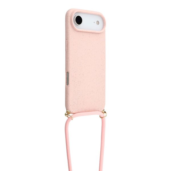 Θήκη iPhone Air - OEM - Πλάτη από Βιοδιασπώμενο Άχυρο Σιταριού με TPU - Ροζ - Εικόνα 3