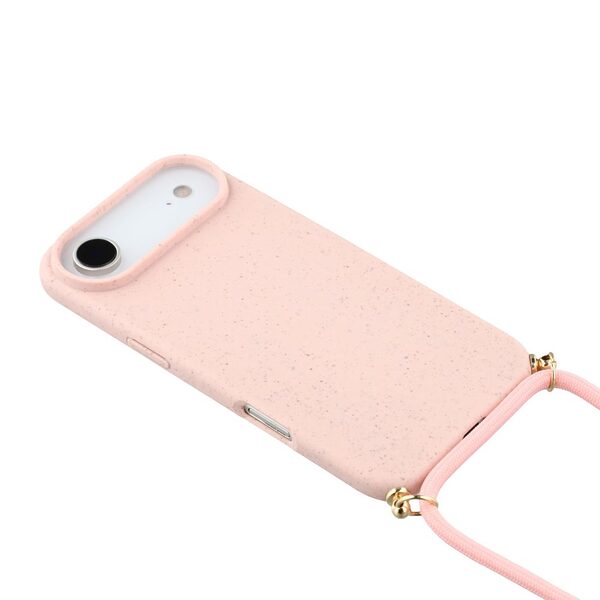 Θήκη iPhone Air - OEM - Πλάτη από Βιοδιασπώμενο Άχυρο Σιταριού με TPU - Ροζ - Εικόνα 4