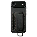Θήκη iPhone Air - SUTENI H13 - Πλάτη από Συνθετικό Δέρμα (PU) με TPU - Μαύρο - Card Holder/Stand