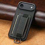 Θήκη iPhone Air - SUTENI H13 - Πλάτη από Συνθετικό Δέρμα (PU) με TPU - Μαύρο - Card Holder/Stand - Εικόνα 5
