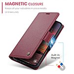 Θήκη iPhone Air - CASEME 023 - Flip Πορτοφόλι από Συνθετικό Δέρμα (PU) με TPU - Κόκκινο - RFID/Wallet/Stand - Εικόνα 2